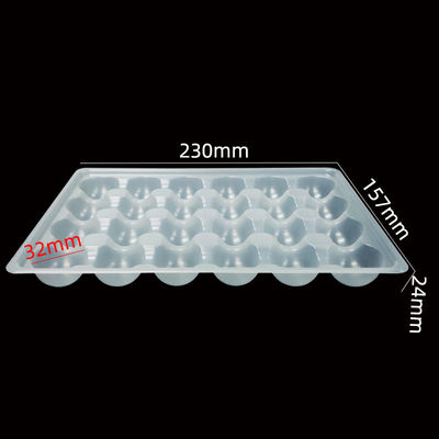 OEM ODM 천연 흰색 PP 블러스터 트레이 옥토푸스 공 고기 공 두께 0.2-2.0mm